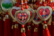 Beijing-good luck charms-Hearts of Mao and Xi Jinping